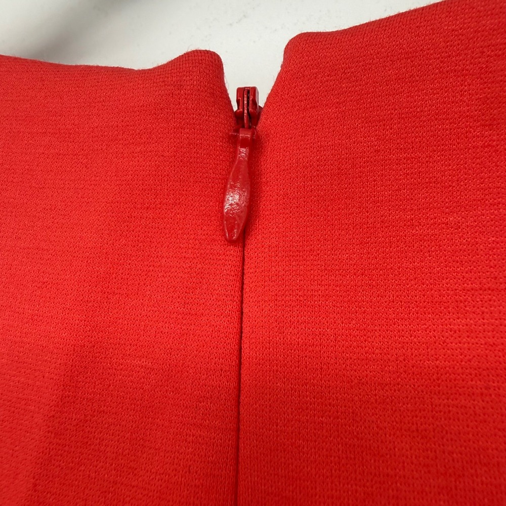 CLASSIQUES ENTIER CORAL RED SHEATH DRESS SIZE 12 - Picture 9 of 9